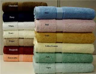 Pc Solid Combed Towel Set  