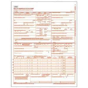  Adams CMS 1500 Health Insurance Claim Forms for Laser Printers 