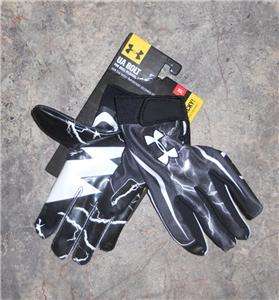 UA BOLT FOR SKILL PLAYERS UNDER ARMOUR XL RECEIVER GLOVES EXTRA LARGER 