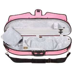  Bobelock Half Moon Puffy 1047P 4/4 Violin Case with Pink 