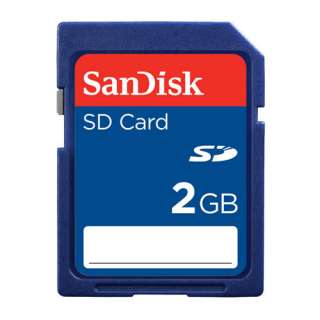 Brand New SanDisk 2 GB Secure Digital (SD) Card   Bulk Package w/Mini 