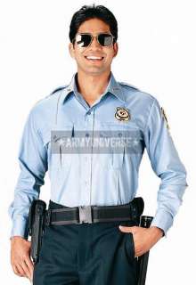 Light Blue Official Security Uniform Long Sleeve Shirt 613902001053 