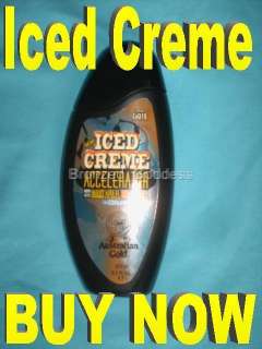 Australian Gold ICED CREME Tanning Lotion BRONZER Cream  