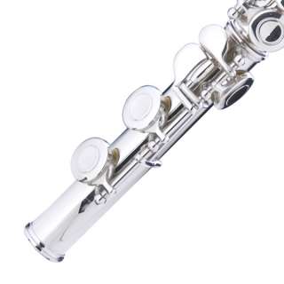Mendini Nickel Plated Closed hole C Flute 16 Keys  