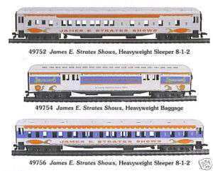 HO STRATES SHOWS CIRCUS SLEEPER PASS 49752 + 2 CARS  