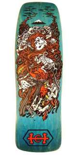   and Desist Santa Cruz Christian Hosoi MONK Skateboard Deck TEAL  