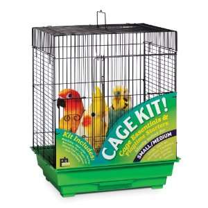  Prevue Hendryx 91321 Square Roof Bird Cage Kit, Black and 