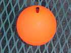 BASEBALL SIZE CASTING BOBBERS   FLOATS   3 INCH DIA. FLAME ORANGE 