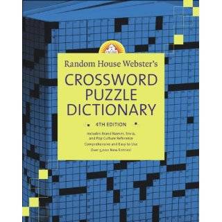 Random House Websters Crossword Puzzle Dictionary, 4th Edition by 
