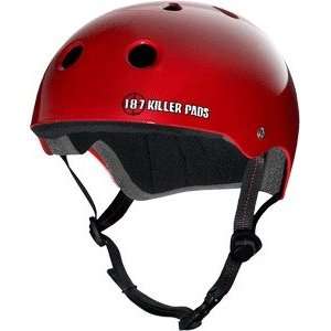  187 Pro Red Medium Skateboard Helmet
