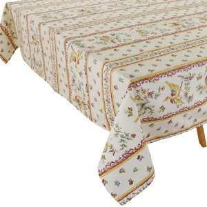  Moustier Red Cotton Tablecloths 63 x 118 Rectangle