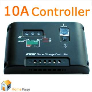 PWM 10A Solar Power Panel Charger Controller Regulator Auto 12V/ 24V 