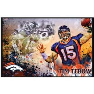 Postcard (Large) NFL QB TIM TEBOW (Formerly With The Denver Broncos)