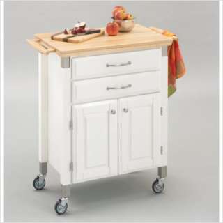 Home Styles Dolly Madison Prep and Serve Kitchen Cart in White 4509 95 