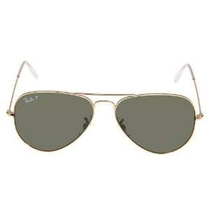  Ray Ban AVIATOR RB3025 Arista/ Polarized Green 001/58 58mm 