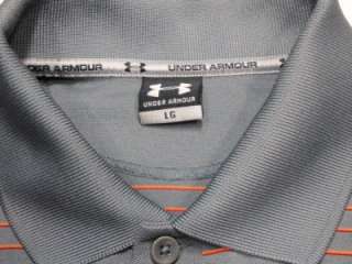 UNDER ARMOUR Stripe Short Sleeve Polo Shirt L  