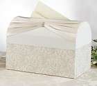 Wooden Memory Note Box Wedding Wishing Well with 50 Note Cards