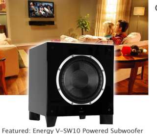 Energy V SW10 Powered 10 Veritas Subwoofer 1,200Watts Black  