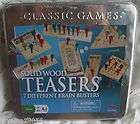 Woodfield Collection 7 Wood Brain Teaser Games NEW GREAT CHRISTMAS 