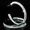 Hoop Earrings use Swarovski Crystal SE004 w/ Gift 