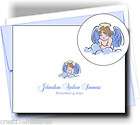 Personalized Thank You for your Sympathy Note Cards BLUE ANGEL BABY 