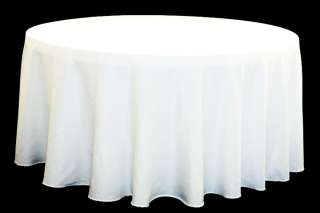 12 polyester 120 round SEAMLESS tablecloth. FREE ship  