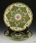 ROYAL CROWN DERBY GREEN GILT PORCELAIN PLATES 1891 items in Antiques 