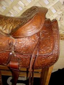 Used 15 Pioneer Big Horn Western Saddle Ranch Roper Horse Tack  