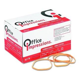 Office Impressions Rubber Bands, Size 33, 0.125 x 3.5 Inches, 630 Per 