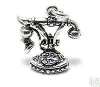 sterling silver *FANCY FRENCH TELEPHONE* charm 264  