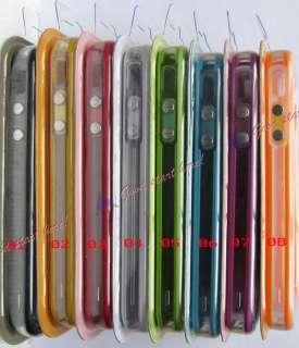 New Clear Bumper Frame Case Cover Skin Case w/Side Buttons for Iphone 