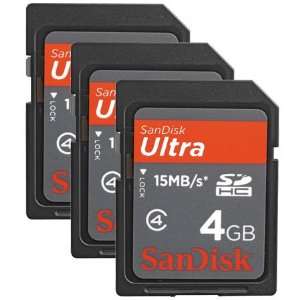 SanDisk 4 GB Ultra Secure Digital High Capacity, SDHC, Memory Card 