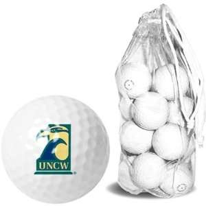 North Carolina Wilmington Seahawks UNCW NCAA Clear Pack 15 Golf Balls