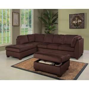  Abbyson Living   Delano Microsuede Sectional Sofa and 