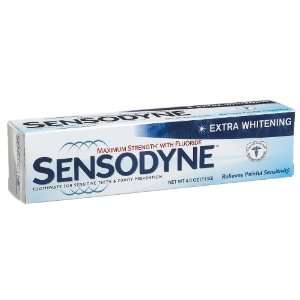  Sensodyne Toothpaste for Sensitive Teeth, Extra Whitening 