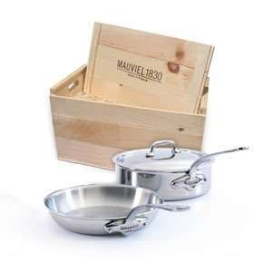   Stainless Steel 3 Piece Set w/Wooden Crate 5110 06WC