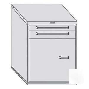  Equipto 30W Modular Cabinet 2 Drawers/W Door & Shelf, 38 