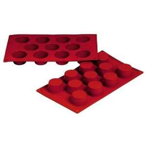  Fat Daddios 11 Cup Silicone Muffin Baking Pans, Case of 6 