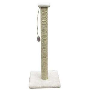  Super Tall 42 Inch Scratching Post  Carpet Color CREAM 