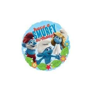  18 Smurfs Movie Birthday Balloon   Mylar Balloon Foil 