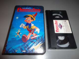 Pinocchio Walt Disney VHS Vintage 1980s First Release Movie Disneys 