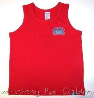 Boys GYMBOREE Salt Washed shirt 5 NWT tank top crab red  