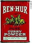 Vintage 1940s Ben Hur Spice Tin Pure Contents May Vary