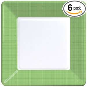 Creative Converting 7 1/8 Square Paper Luncheon Plates, Citrus Green 
