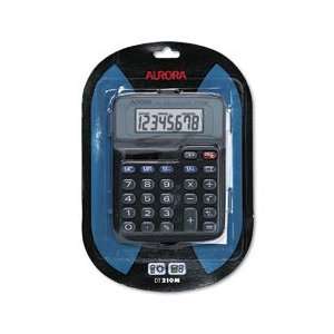  AURDT210 8 Digit Mini Desktop Calculator, Solar and 