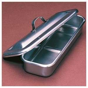 Stainless Steel Utility Trays with Cover, 8 3/4L x 3 3/4W x 1 1/2 in.H 
