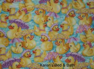 Rubber Ducky Duck Bath Nursery Curtain Valance