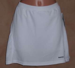 Reebok White Relaxed Fit Tennis Skirt Skort Size L  