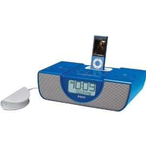  Dual Alarm Clock FM Radio with Pillow Shaker and iPod 