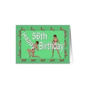  56th Birthday Pin Up Girls, Green Card Toys & Games